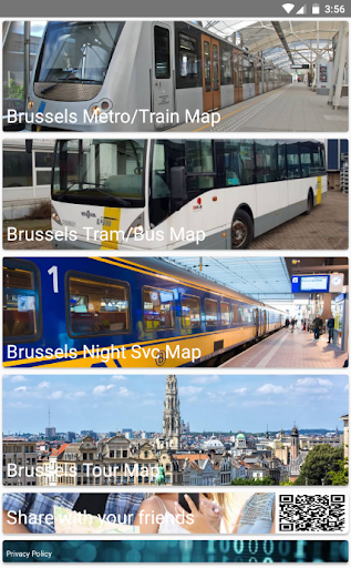 Brussels Metro Bus Tour Map Offline メトロ・オフライン路線図