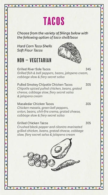 Mad Mex menu 