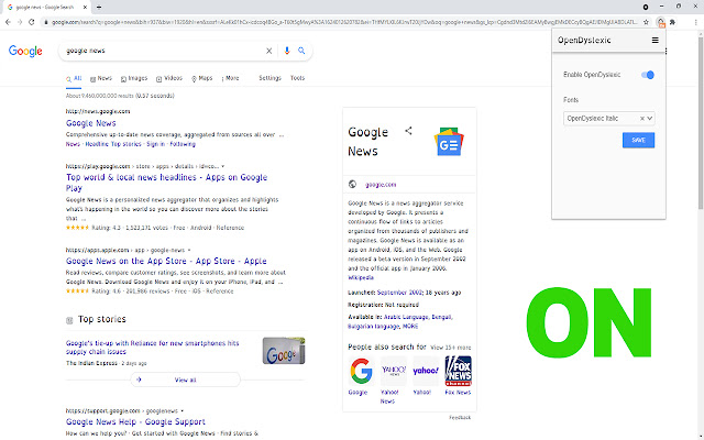 OpenDyslexic Font for Chrome chrome extension