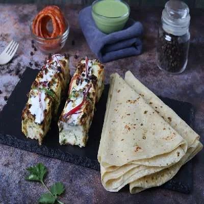 Malai Paneer Tikka [6 Pcs] + 2 Rumali Roti