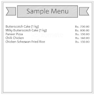 S.S.M Cake World menu 1