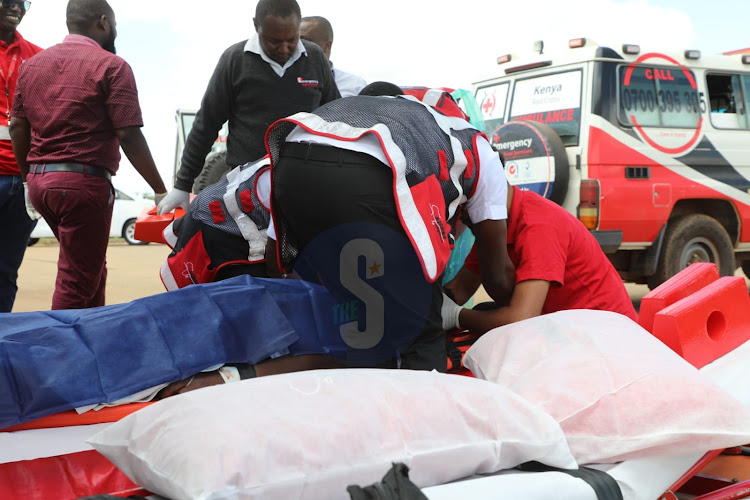 Seven critically injured KU students are being airlifted to Parklands Avenue hospital in Nairobi. on March 19, 2024