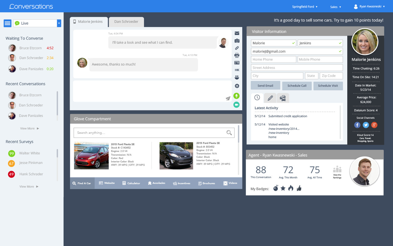 Dealer Inspire Conversations - Notifications Preview image 4