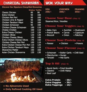 Wok & Grill menu 