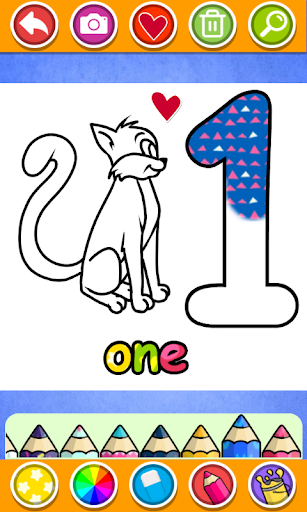 PC u7528 Glitter Number and letters coloring game for kids 2