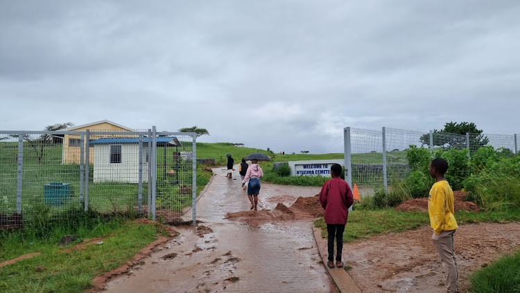 Due to flooding, the eThekwini municipality was unable to accept requests for burial. On Tuesday human remains washed up at Ntuzuma Cemetery.