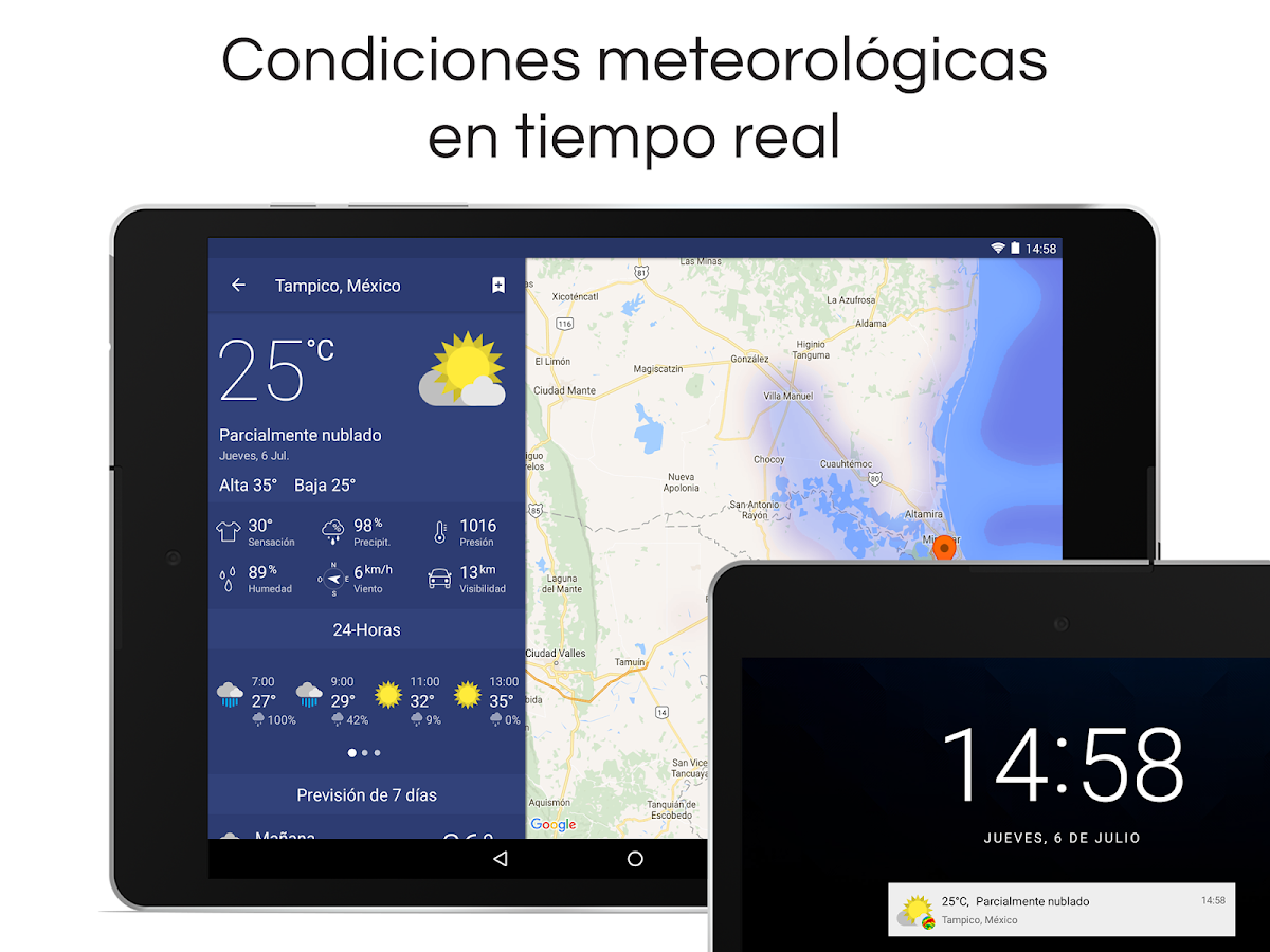 Pronóstico del Tiempo y Radar Aplicaciones Android en Google Play