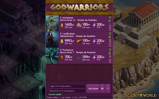 GodWarriors Extension screenshot 1