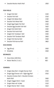 Mugal Roll Express menu 1