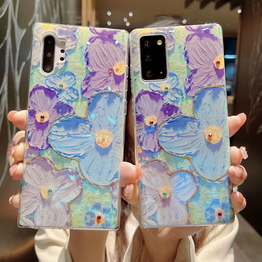 Title 6, Ins Style Oil Painting Flower Phone Case, prote...