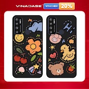 Ốp Lưng Vina Case Vsmart Joy 3/Joy 4/Bee 3/...Silicone Tpu Dẻo Đen Viền Bảo Vệ Camera Hình Tranh Kute