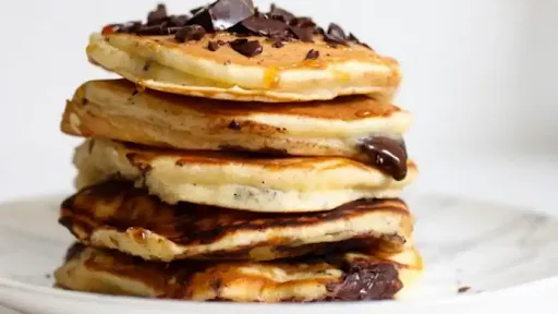 Pancakes With Chocolate Ganache