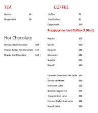 Elite Tea & Cafe menu 1