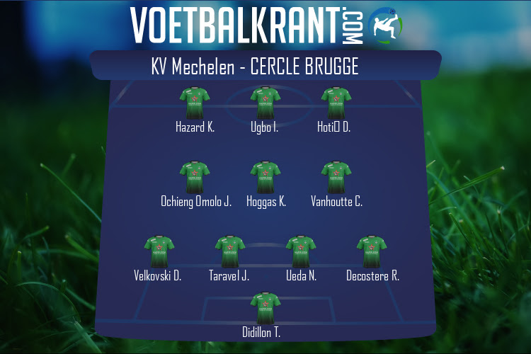 Opstelling Cercle Brugge | KV Mechelen - Cercle Brugge (22/08/2020)