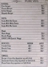 Baker's Inn & Eating Point menu 1