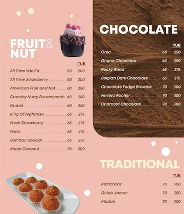 Redel - World Of Desserts menu 