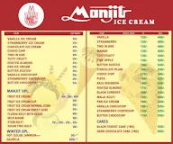 Manjit Ice Cream menu 1