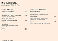 The Cafe @ JW - JW Marriott menu 4