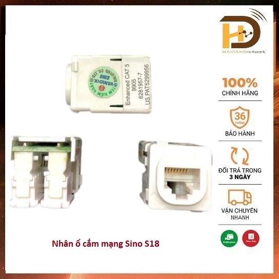 Nhân Mạng, Ổ Cắm Mạng Sino Vanlock Cat5E Âm Tường