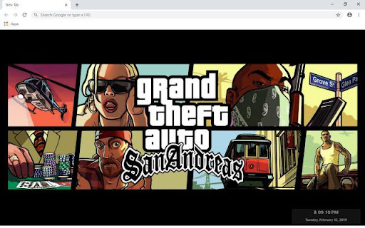 GTA San Andreas Wallpapers and New Tab