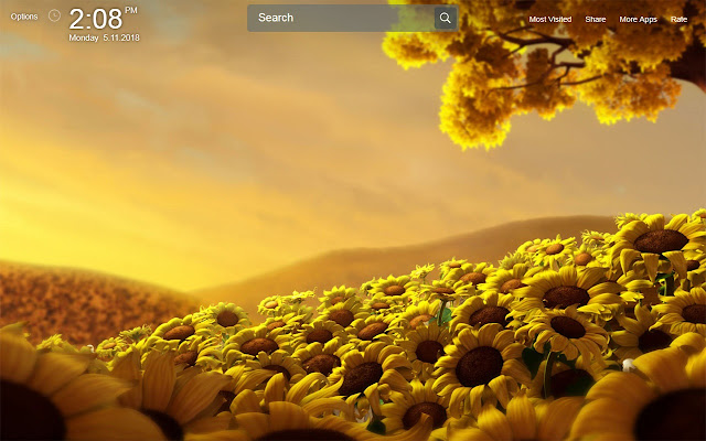 Sunflowers Wallpapers Theme New Tab