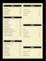 Pubjabi Kitchen menu 1