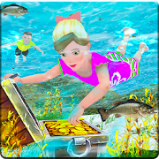 Kids Swimming Adventure : Impossible Treasure Hunt  Icon