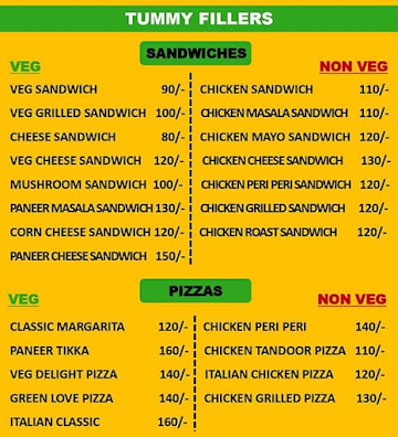 Bavdhan Chowpatty menu 