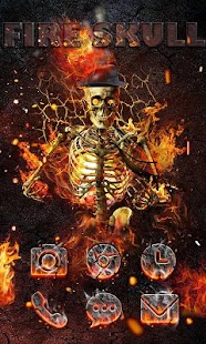 How to install Fire Skull 3D Go Launcher Theme patch v1.0 apk for android