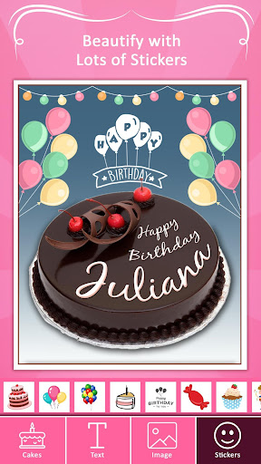 Name on Birthday Cake - Photo on Birthday Cake