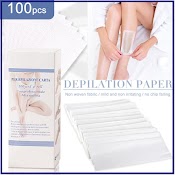 Set 100 Miếng Dán Tẩy Lông Dùng Một Lần Bằng Vải Không Dệt Tiện Lợi