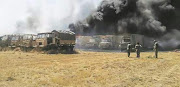 Over 83 disused military vehicles were destroyed during a fire prevention exercise at the Wallmansthal depot on Wednesday. 
