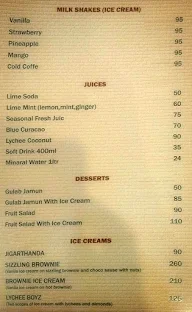 Chinnah's Restaurant menu 1