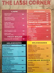 The Lassi Corner menu 2