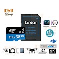 Thẻ Nhớ Microsdxc Lexar 512Gb A2 V30 U3 4K 633X 100Mb/S - With Adapter