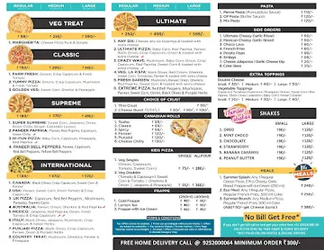 Hot & Fresh Canadian Pizza menu 