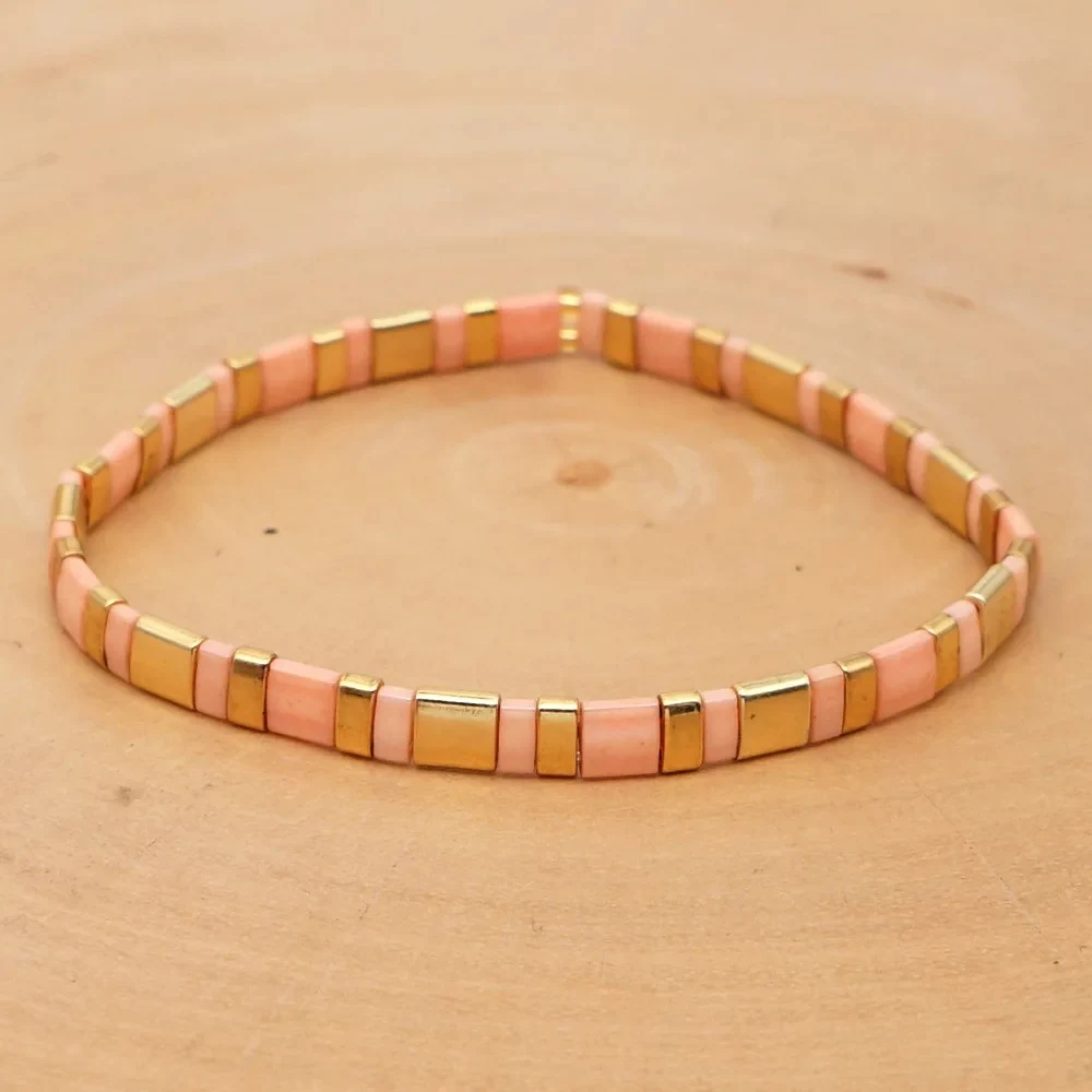 Title 17, Bracelet bohème femme en perles de verre, tenda...
