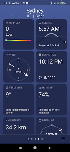 Screenshot Real Weather