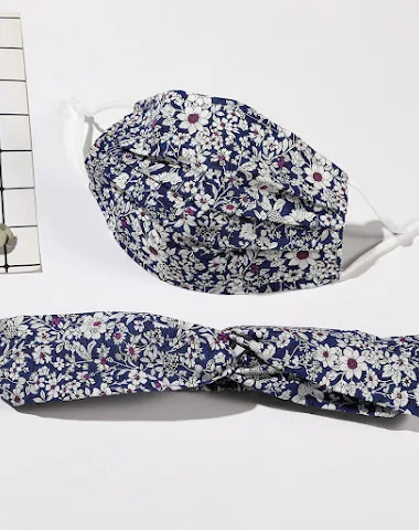 Pure cotton headband mask set for c - 2