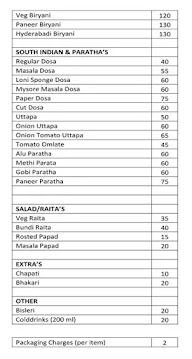 Peshwai Foods menu 1