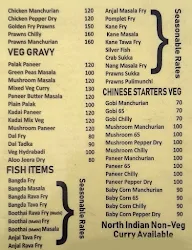 Karavali Saviruchi menu 2