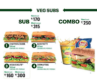 Subway menu 2