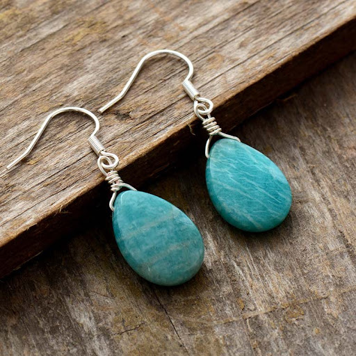 Title 2, Womens Fashion River Stone Pendant Earrings. N...