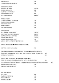 Sky Dine menu 4