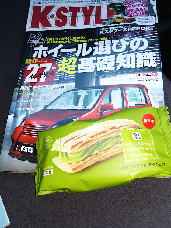 ワゴンRの帰宅中・コンビニにて…・抹茶スイーツに関するカスタム事例の投稿画像1枚目