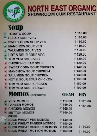 One - Organic North East menu 1