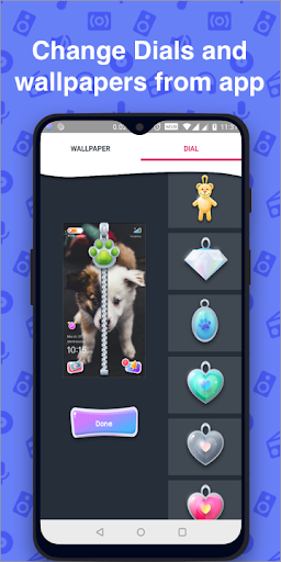 Cute Little Puppy Zipper Lock Screen Wallpaper HD