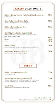 Orange Room Cafe - Habbit menu 7