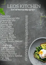 Leos Kitchen menu 1