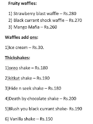 Memes Cafe - Home Made Ice Cream menu 1